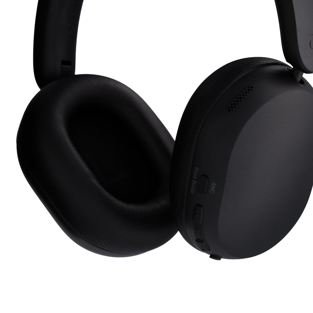 onn Hushbyte Wireless Over-Ear Headphones, Black