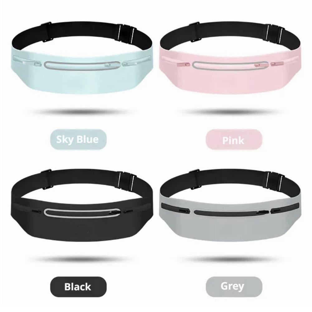 Slim Running Belt Waist Bag SOLA 4 Colors BlackGreyBluePink