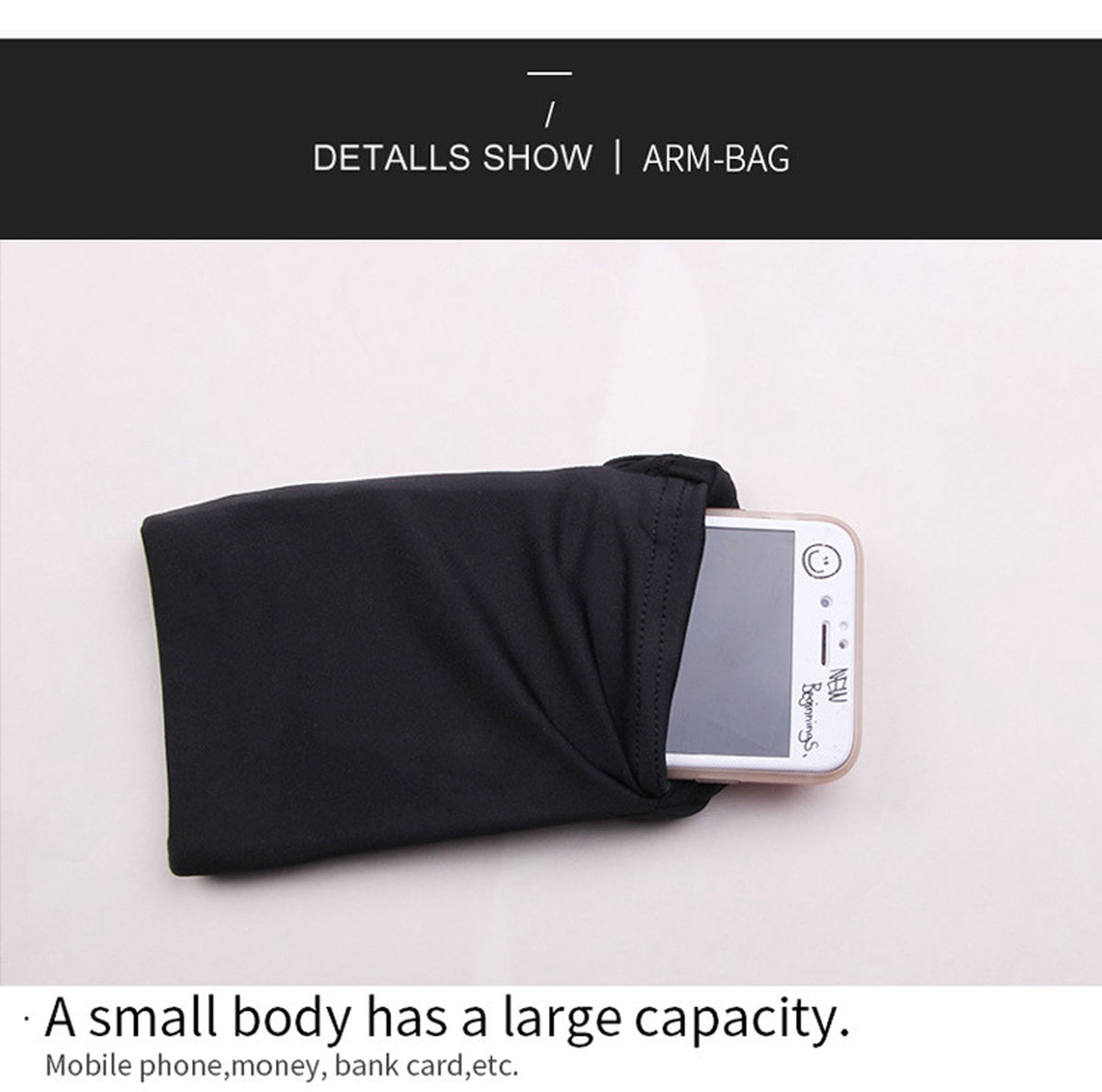 MOAOASPER Armband, Running Armband, Phone Armband, Arm Pouch, Running Pouch, Arm Sleeve, Sports Arm Pouch, Workout Armband, Cell Phone Holder, Key Holder, Running Gear, Gym Accessories