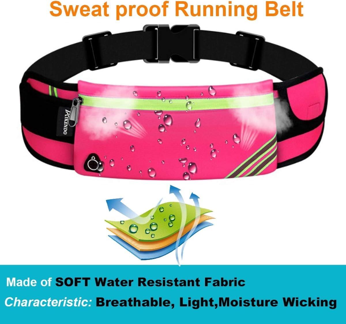 Women Fanny Pack Running Belt,Belt Bag,Water Resistant Wasit Pack Bag for Hiking Fitness,Phone Carrier,Running Gear.
