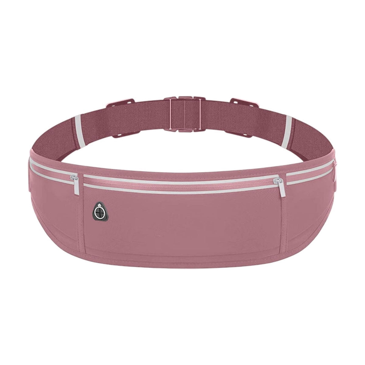 Waterproof Waist Bag Running Fanny Pack Sports Phone Pouch 18.9in with Reflective Strips Multi Pocket Adjustable Belt for Night Running Cycling Hiking Camping Gym Outdoor Sports Travel Accessories