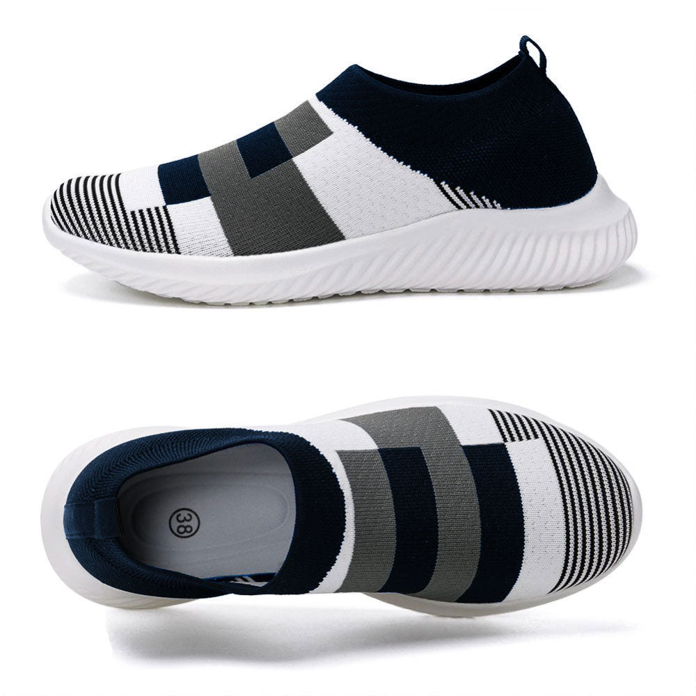 Ablanczoom Womens Sneakers Running Shoes Slip-on Fitness Sports Walking Tennis Flats