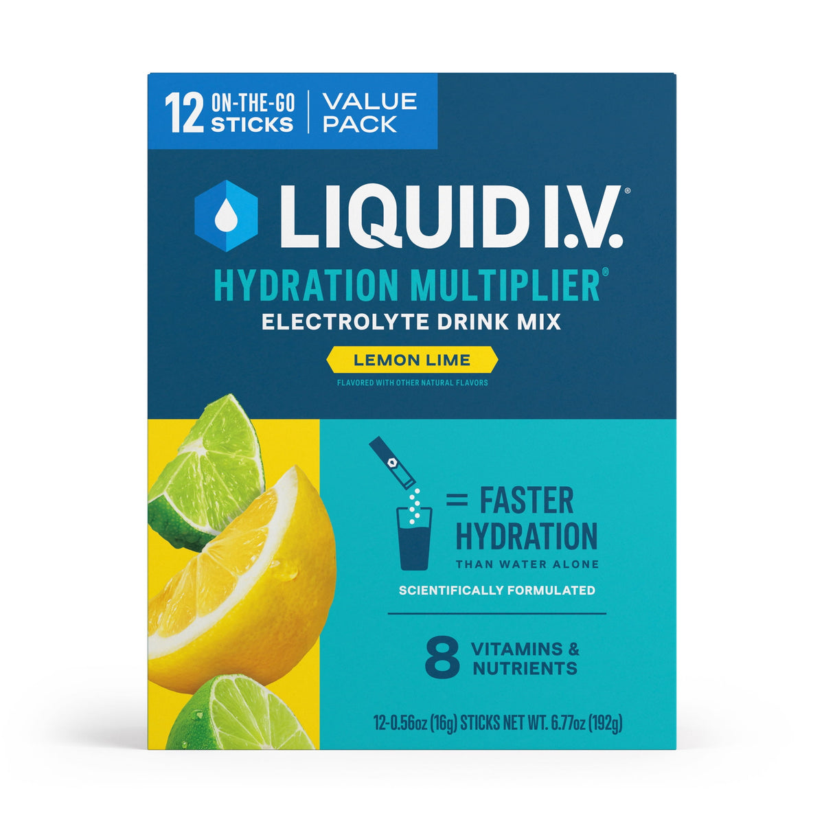 Liquid I.V.® Arctic Raspberry Hydration Multiplier® Powdered Electrolyte Drink Mix, 6 Count Packets