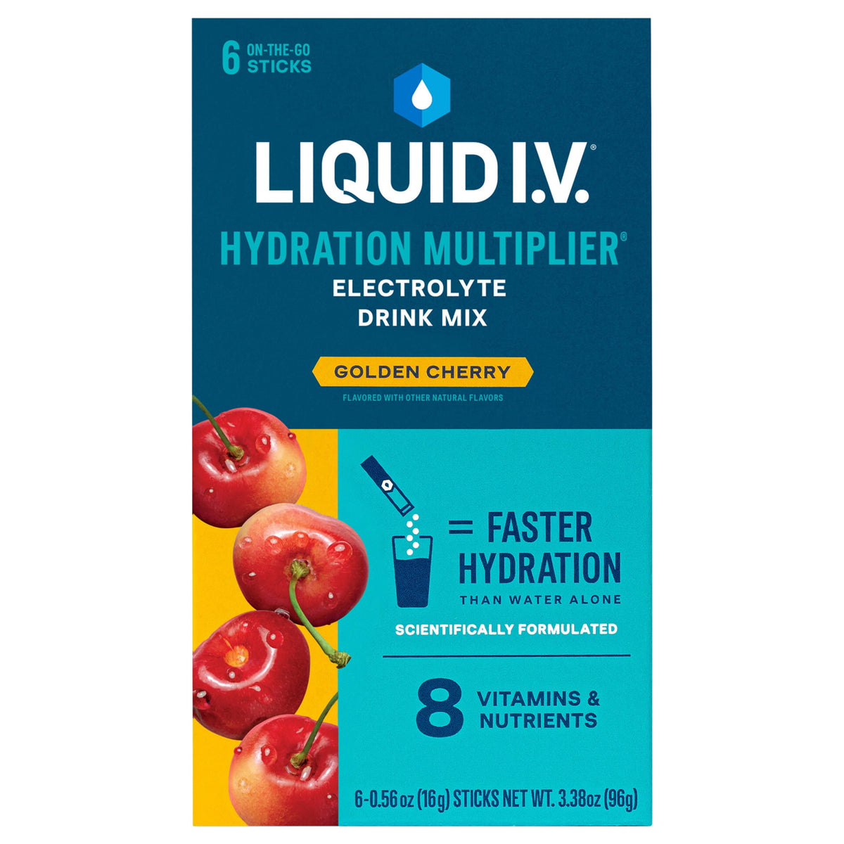 Liquid I.V.® Lemon Lime Hydration Multiplier® Powdered Electrolyte Drink Mix, 6 Count Packets
