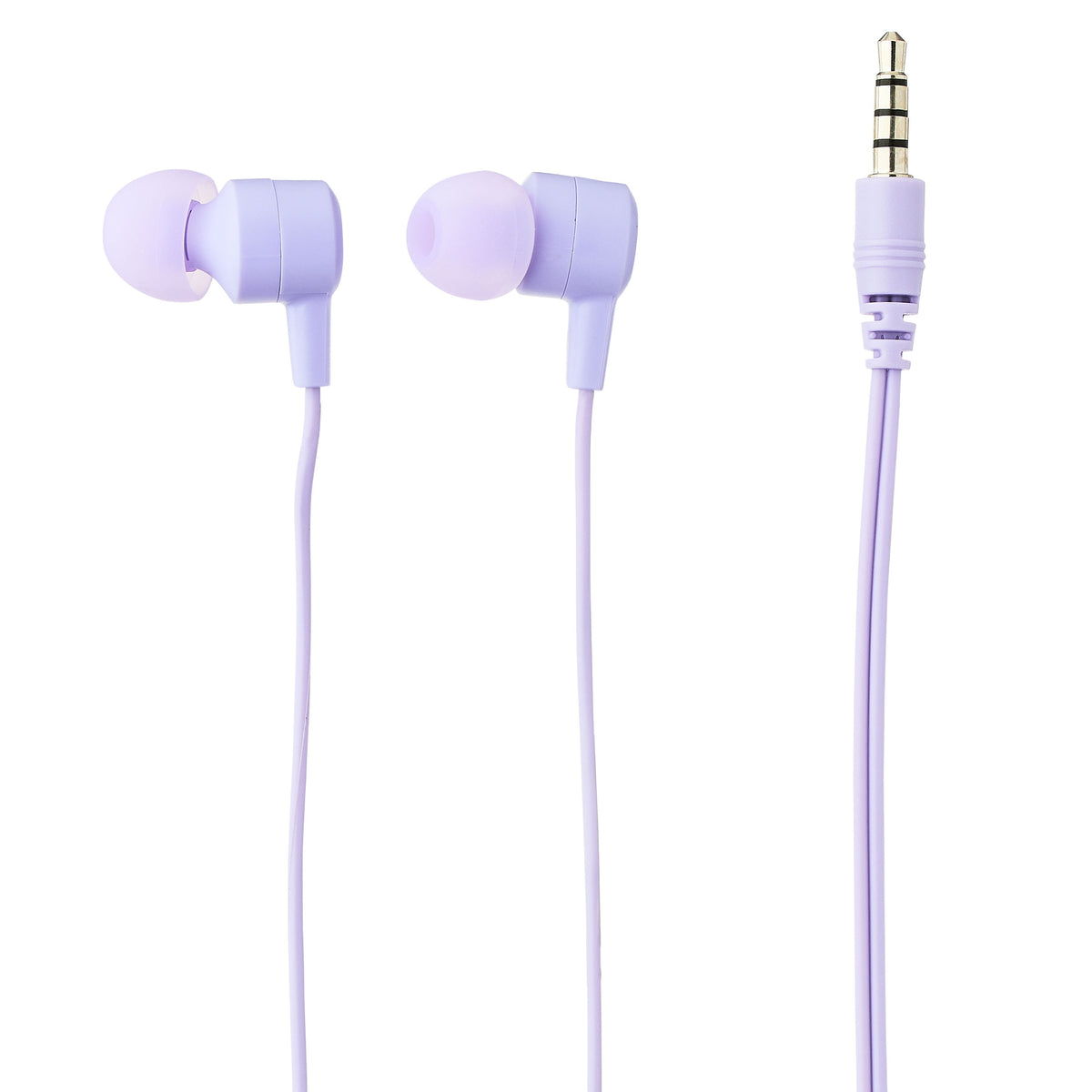 Onn Wired Earphones with Mic and 3.5mm Plug in Black - High-Quality Sound and Comfortable Silicone Ear Tips
