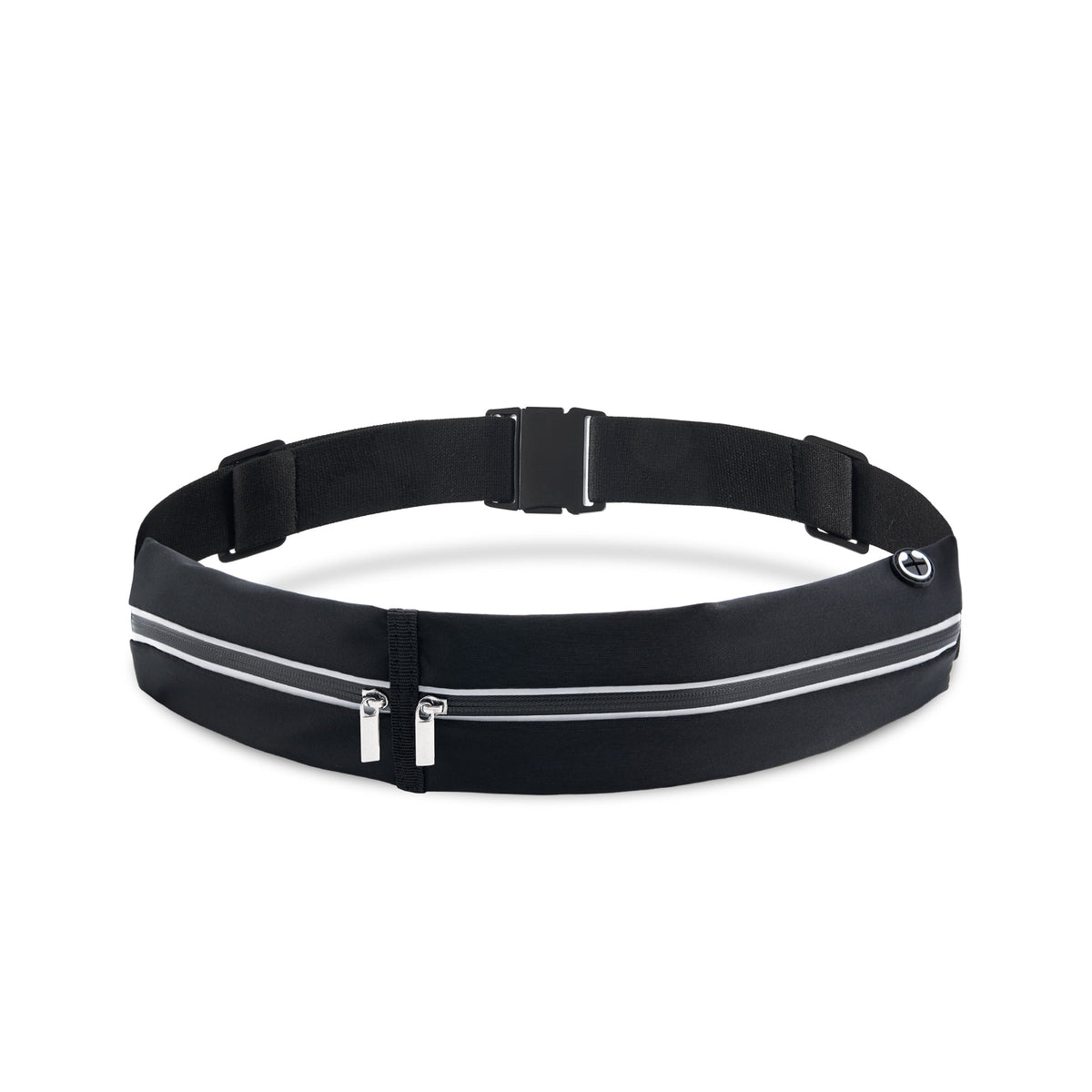 Slim Running Belt Fanny Pack for Men Women, Runners Phone Holder for Gym Travel Walking, Money Waist Flip Belt Bag With 2 Expandable Pockets