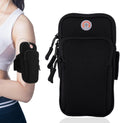 ZWHong Running Phone Holder, Universal Phone Armband for iPhone & Samsung, Workout Phone Holder with Arm Band, Secure Running Armband for Men & Women, Gym Exercise Phone Sleeve（black）