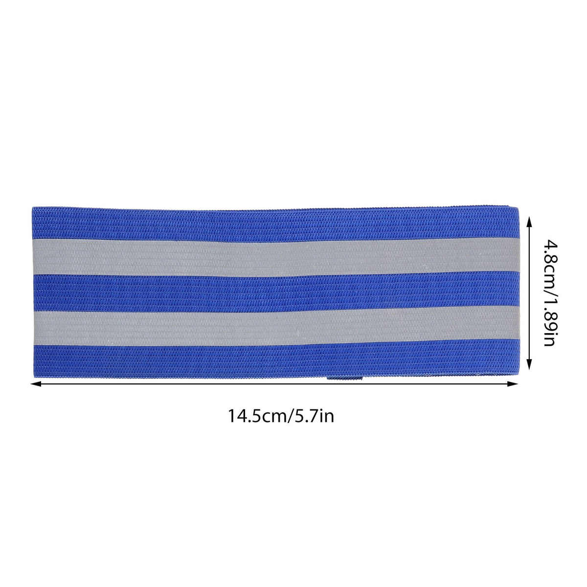 Luxshiny 4 Pairs Reflective Running Bands with Easy Wear Design for Nighttime Outdoor Safety and Visibility