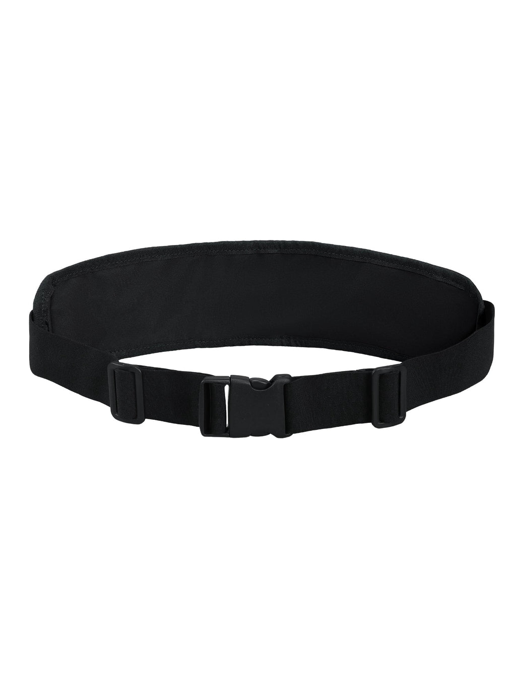 MIER Running Belt Slim Waist Pack with Bib Clips Adjustable Elastic Phone Holder for Fitness Marathon Daily Travel Black