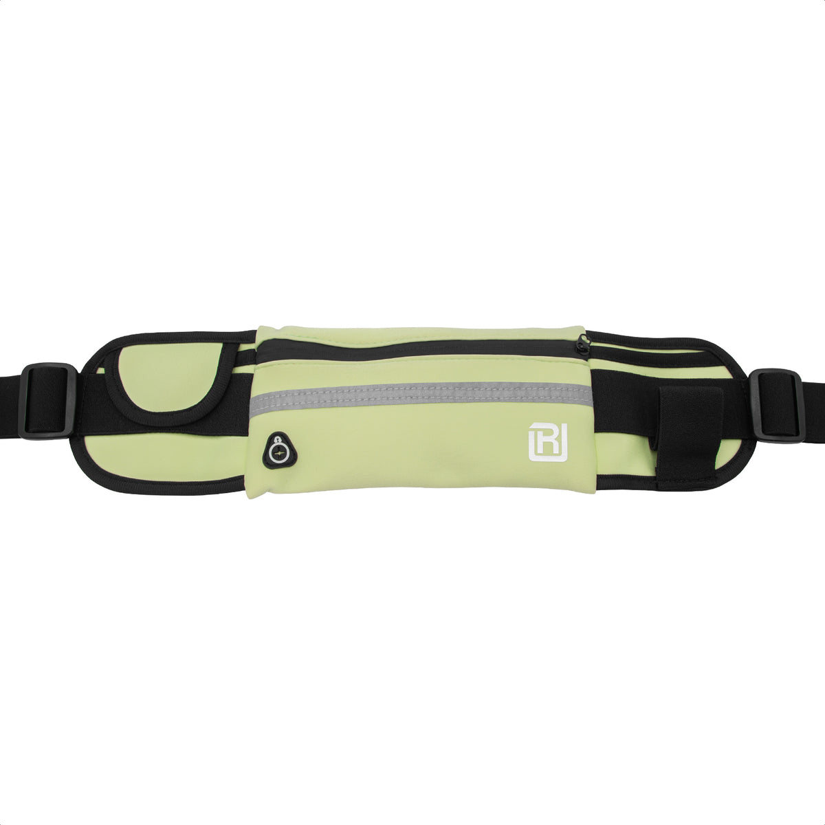 RunUnited Waist Pack for Running, Hiking & Gym - Waterproof Running Accessory w/ Phone Holder & Reflective Stripe, Color: Yellow