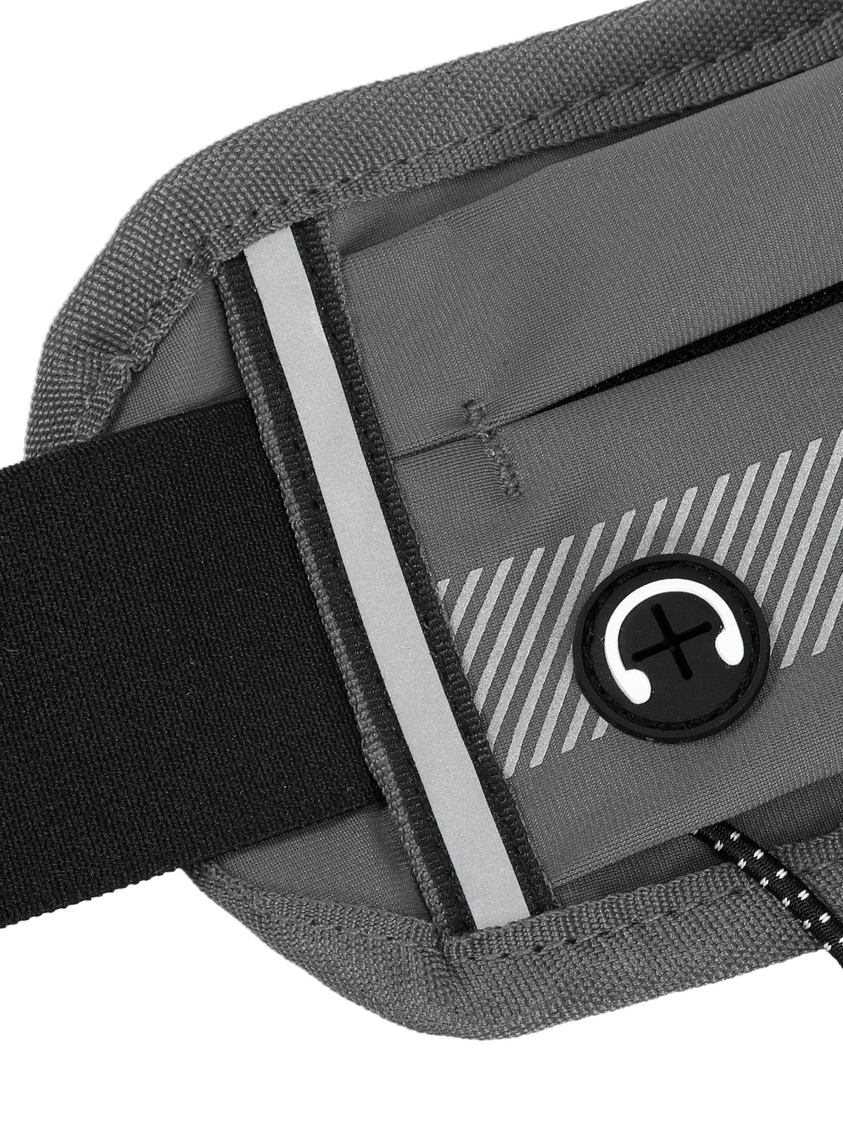 MIER Running Belt Slim Waist Pack with Bib Clips Adjustable Elastic Phone Holder for Fitness Marathon Daily Travel Pink