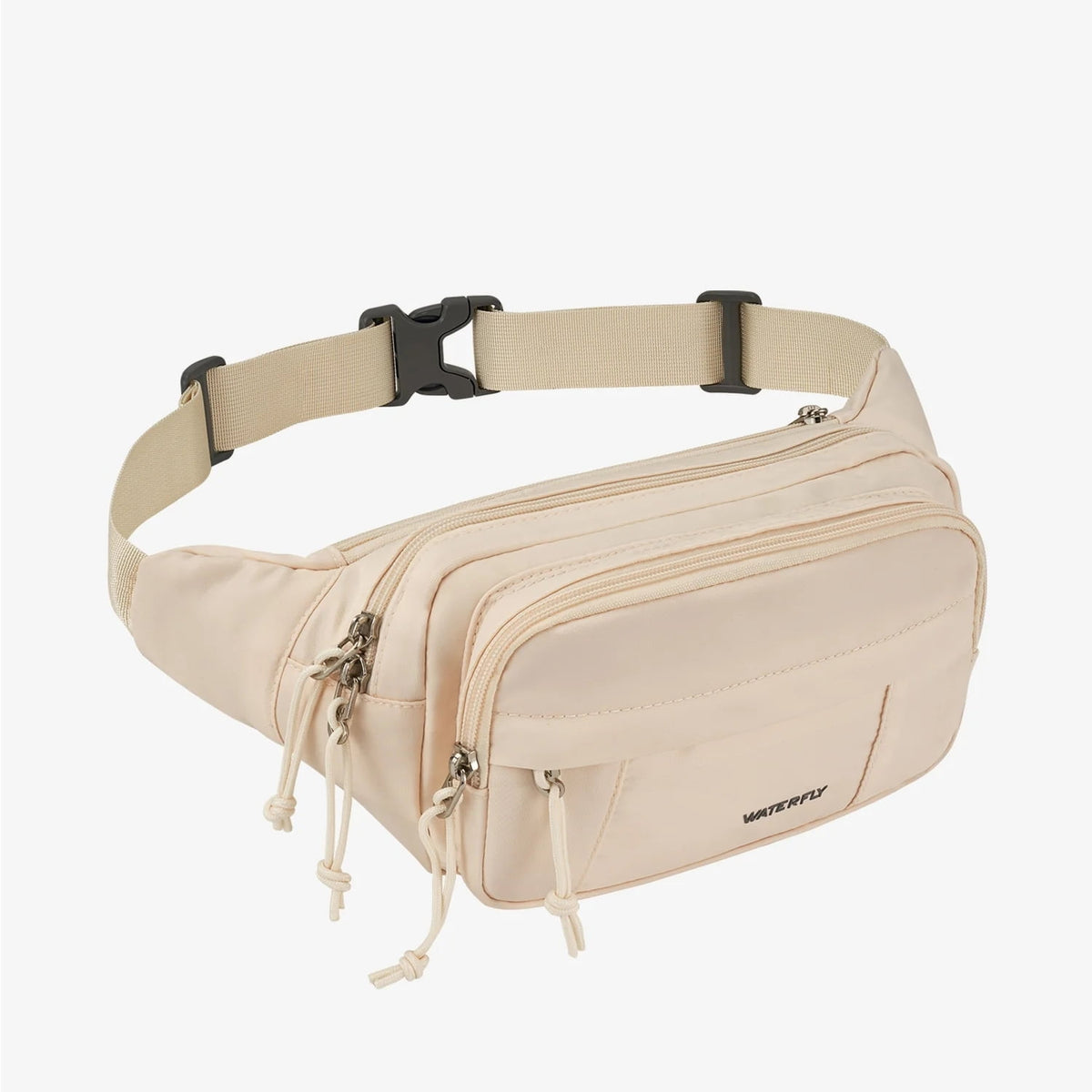WATERFLY Unisex Large Capacity Walking Travel Nylon Fanny Pack Waist Bag,Yellow