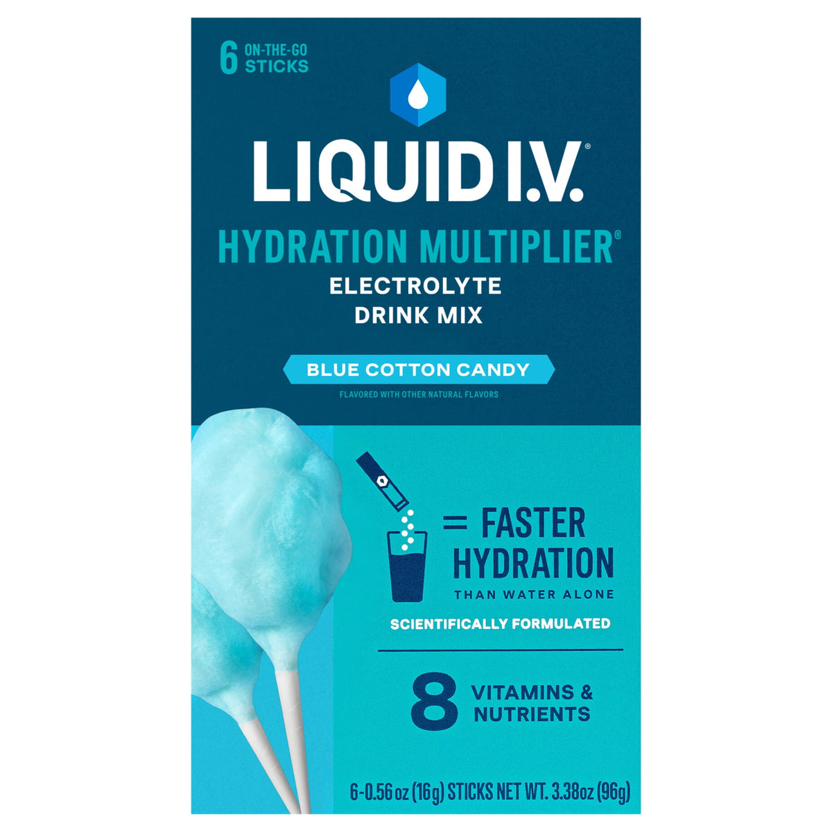 Liquid I.V.® Lemon Lime Hydration Multiplier® Powdered Electrolyte Drink Mix, 6 Count Packets